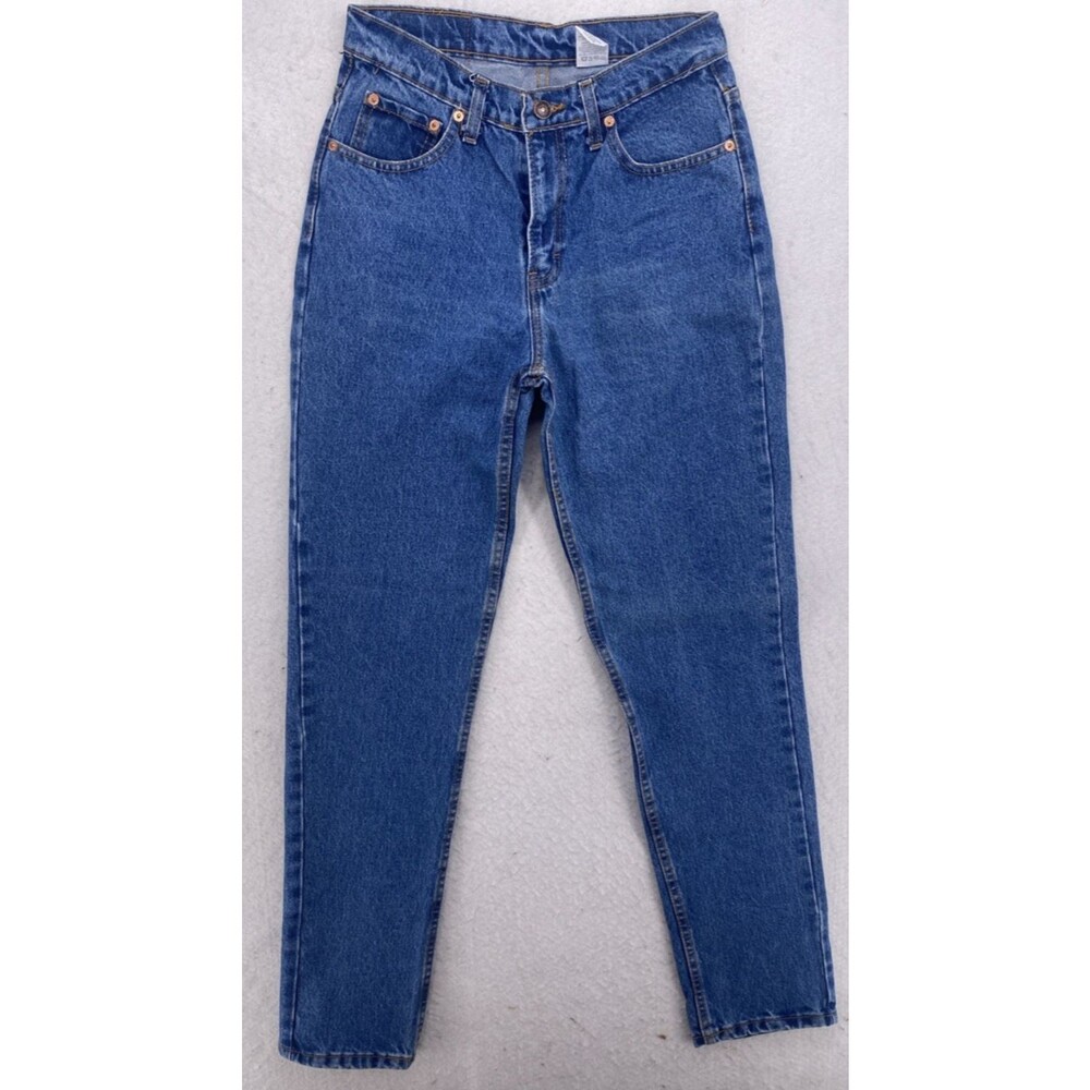 Vtg Jordache High Rise Mom Jeans Women 10/11 Medium Wash Tapered 28x32 80s 90s